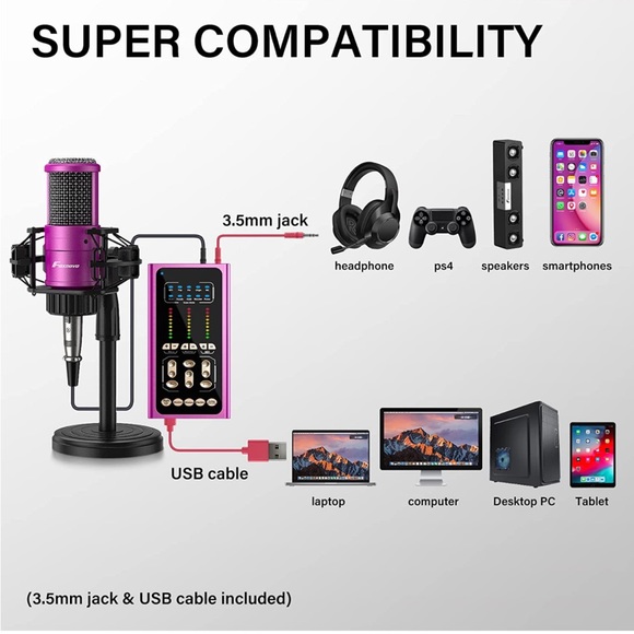 Condenser Podcast Recording Microphone. Easy to use USB recording microphone. - Picture 8 of 8